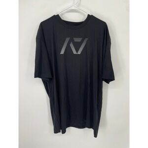 A7 Bar Grip T-Shirt Mens 3XL Black Logo Cotton Tapered Fit Powerlifting Gym NWOT